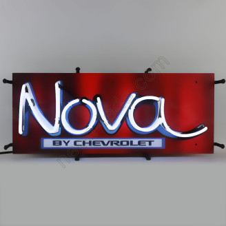 NOVA BY CHEVROLET NEON AUTO SIGN