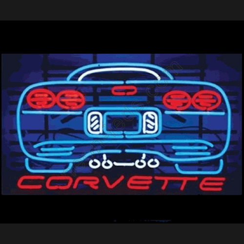 Chevy Corvette Neon Auto Sign