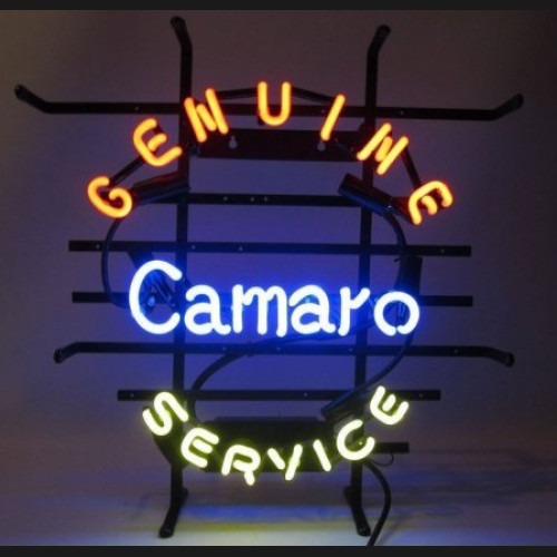 Camaro Ss Genuine Service Neon Auto Sign