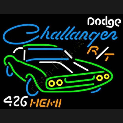 Dodge Challenger Hemi 426 Neon Auto Sign Dodge Challenger Hemi 426 Neon Auto Sign