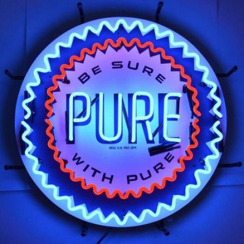 Pure Gasoline Neon Auto Sign