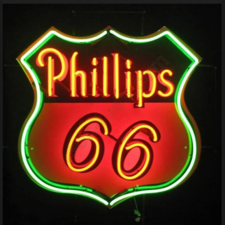Phillips 66 Gasoline Neon Auto Sign
