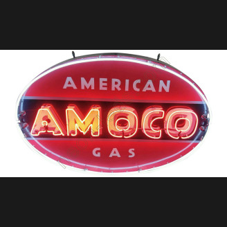 AMOCO American Gas Neon auto sign