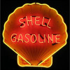 Shell Gasoline Neon Auto Sign