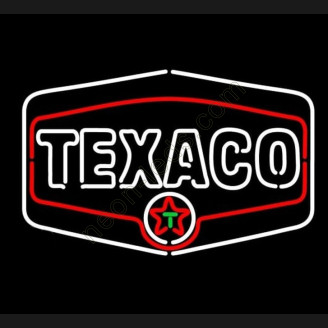 Texaco Gasoline Logo Neon Auto Sign