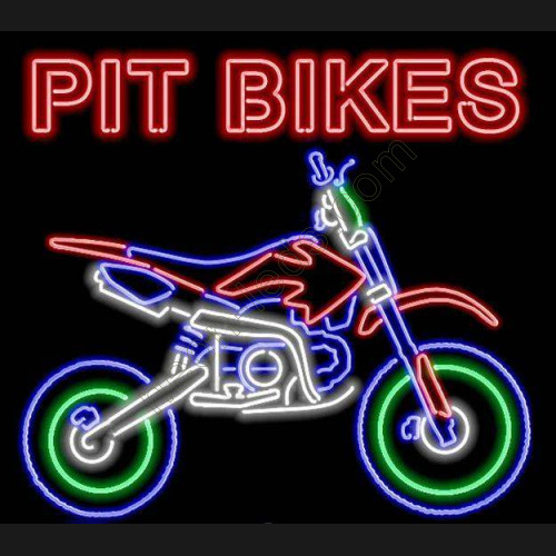 PIT BIKES Neon Auto Sign