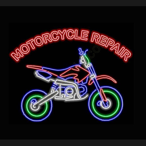 Motorcycle Repair Neon Auto Sign Motorcycle Repair Neon Auto Sign