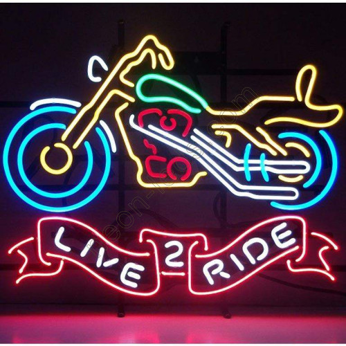 Live 2 Ride Motor Neon auto Sign Live 2 Ride Motor Neon auto Sign