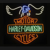 Harley Davidson Neon Motorcycle Sign