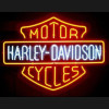 MOTOR CYCLES HARLEY DAVIDSON Neon Auto Sign