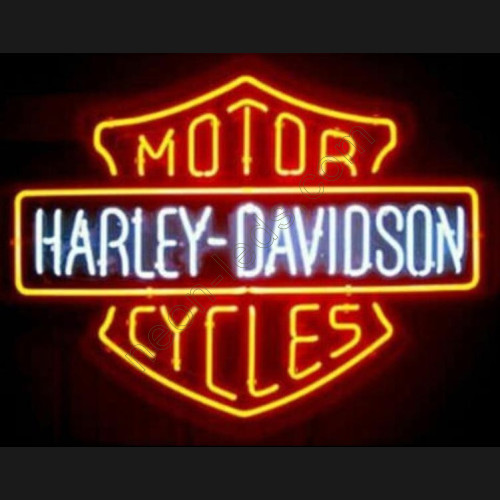 MOTOR CYCLES HARLEY DAVIDSON Neon Auto Sign MOTOR CYCLES HARLEY DAVIDSON Neon Auto Sign