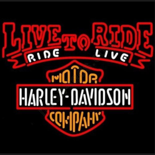Harley Davidson Live To Ride Ride To Live Neon Motorcycle Sign Harley Davidson Live To Ride Ride To Live Neon Motorcycle Sign