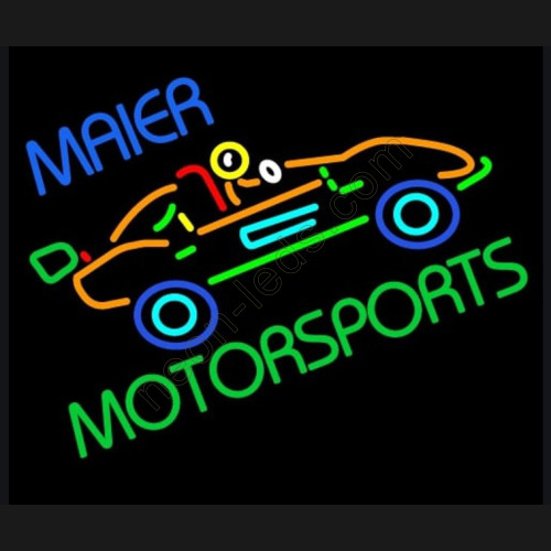 Custom Maier Motorspots Go Kart Neon Auto Sign Custom Maier Motorspots Go Kart Neon Auto Sign