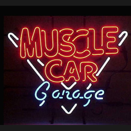 Muscle Car Garage Neon Auto Sign