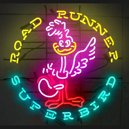Super Bird Roadrunner Neon Auto Sign