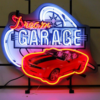 Dream Garage Camaro Neon Auto Sign