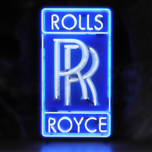 Rolls Royce neon auto sign