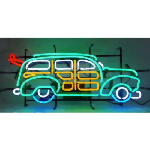 WOODY WAGON NEON AUTO SIGN WOODY WAGON NEON AUTO SIGN