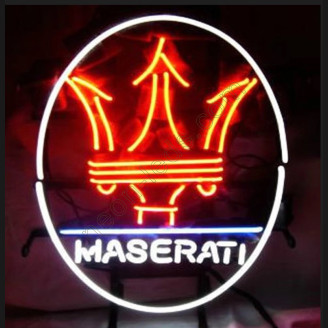 Maserati European neon auto sign