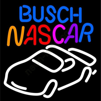 Busch Nascar Neon Auto Sign
