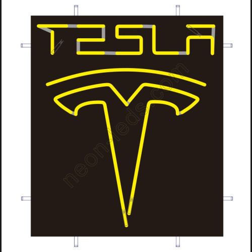 Tesla Auto Neon Auto Sign