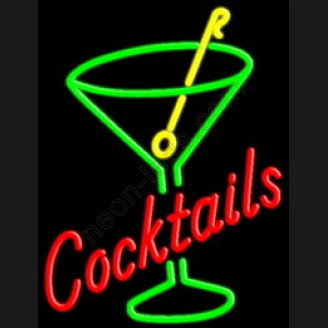 Cocktails bar neon sign