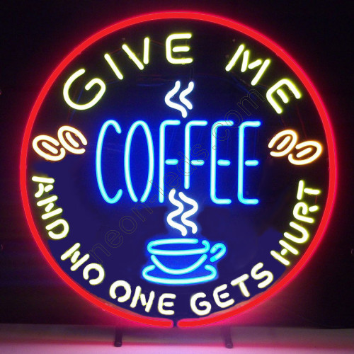 Give ME Coffee Neon Sign Give ME Coffee Neon Sign