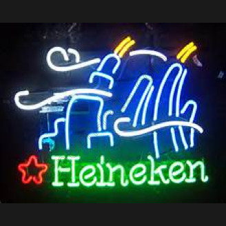 Heineken neon beer sign