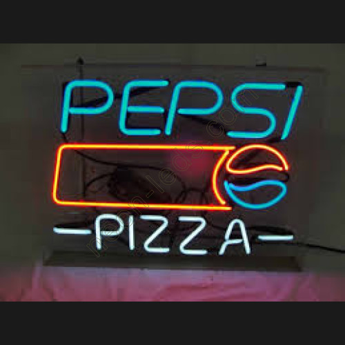 Pepsi Pizza Neon Beer Sign
