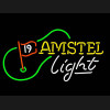 amstel light 19th hole golf neon sign