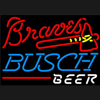 Busch atlanta-braves mlb NEON BEER SIGN