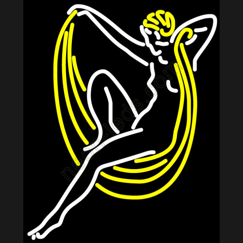 Blue moon lady art neon beer sign Blue moon lady art neon beer sign