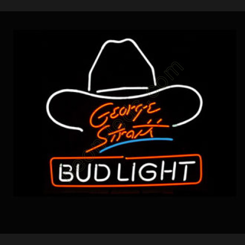 Bud Light Large George Strait Neon Beer Sign