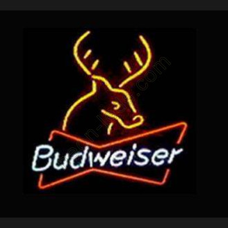 Budweiser Deer Neon Beer Sign