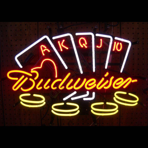 Budweiser Poker Neon Sign