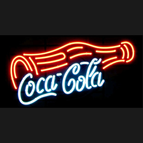 Coca-Cola Neon Beer Sign With Bottle