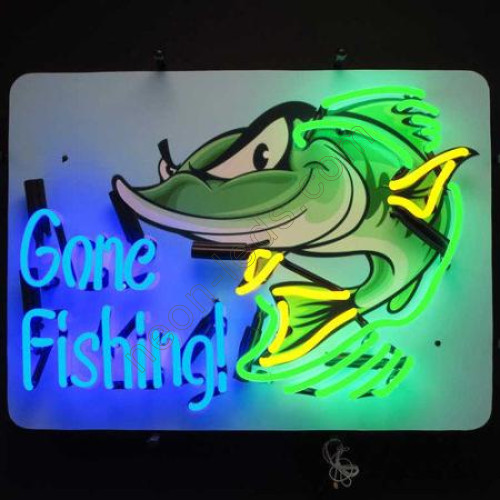 Gone Fishing Neon Sign Gone Fishing Neon Sign