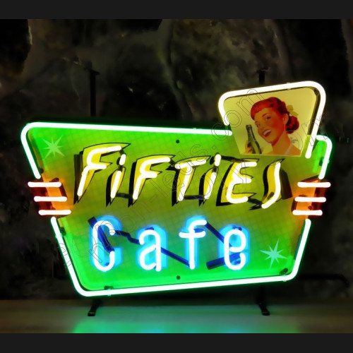 Fifties Cafe neon sign Fifties Cafe neon sign