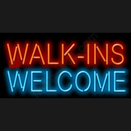 Walk Ins Welcome Barber Neon Sign Walk Ins Welcome Barber Neon Sign