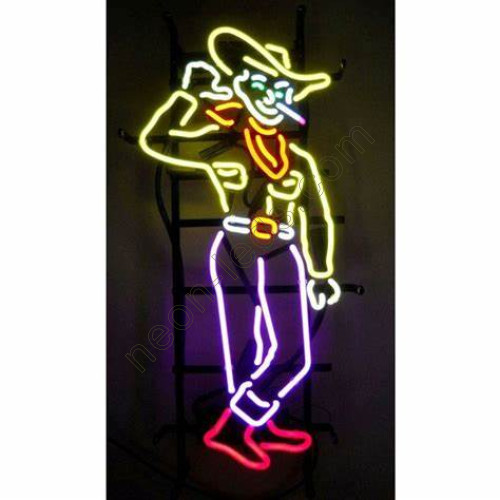 Las Vegas Vic Cowboy Neon Sign