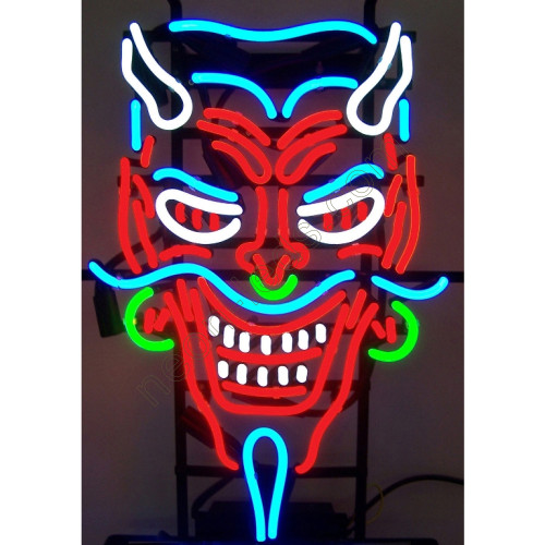 Devil's Head Tattoo Piercing Neon Sign Devil's Head Tattoo Piercing Neon Sign