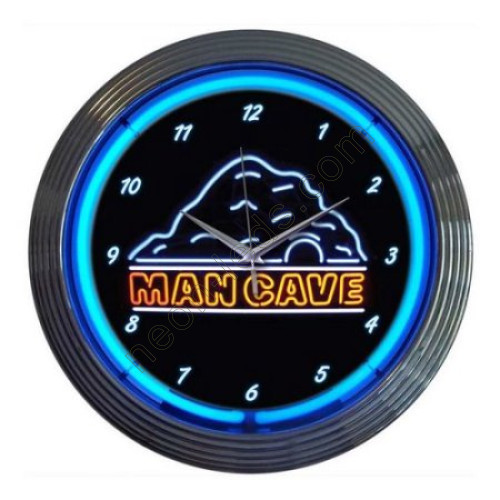 Man cave neon clock