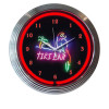 Tiki bar neon clock