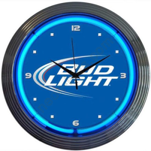 Budlight beer neon clock