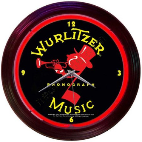 Wurlitzer neon clock