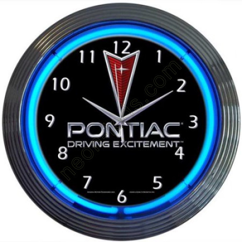 Pontiac driving excitement neon clock Pontiac driving excitement neon clock