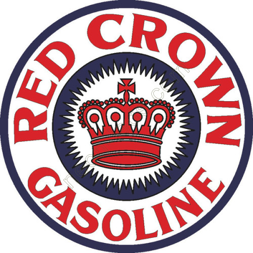 Red Crown Gasoline Acrylic Panel Sign Red Crown Gasoline Acrylic Panel Sign