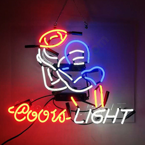 Coors Light Baseball Neon Beer Sign Coors Light Baseball Neon Beer Sign