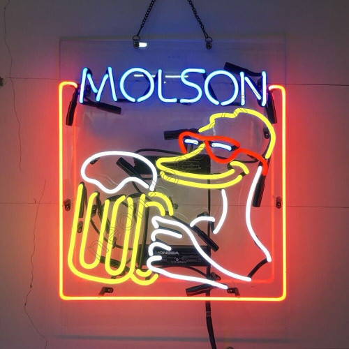 Molson neon beer sign
