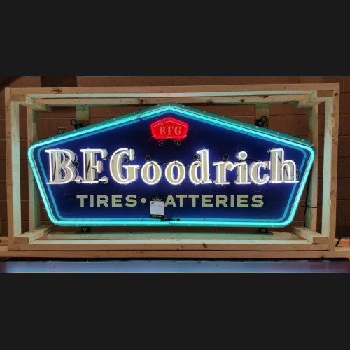 Bf goodrich tires and batteries neon sign